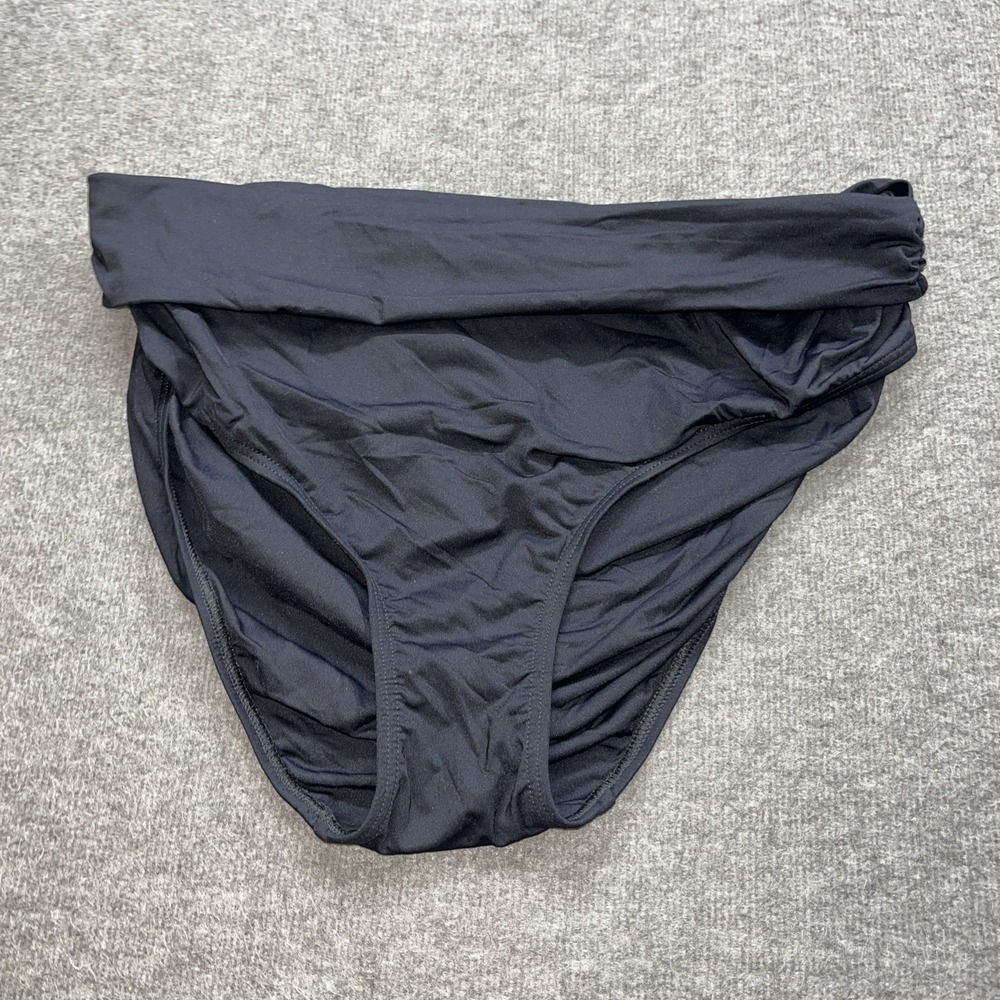 And Cole signature women's black bikini bottoms swimwear size 22W